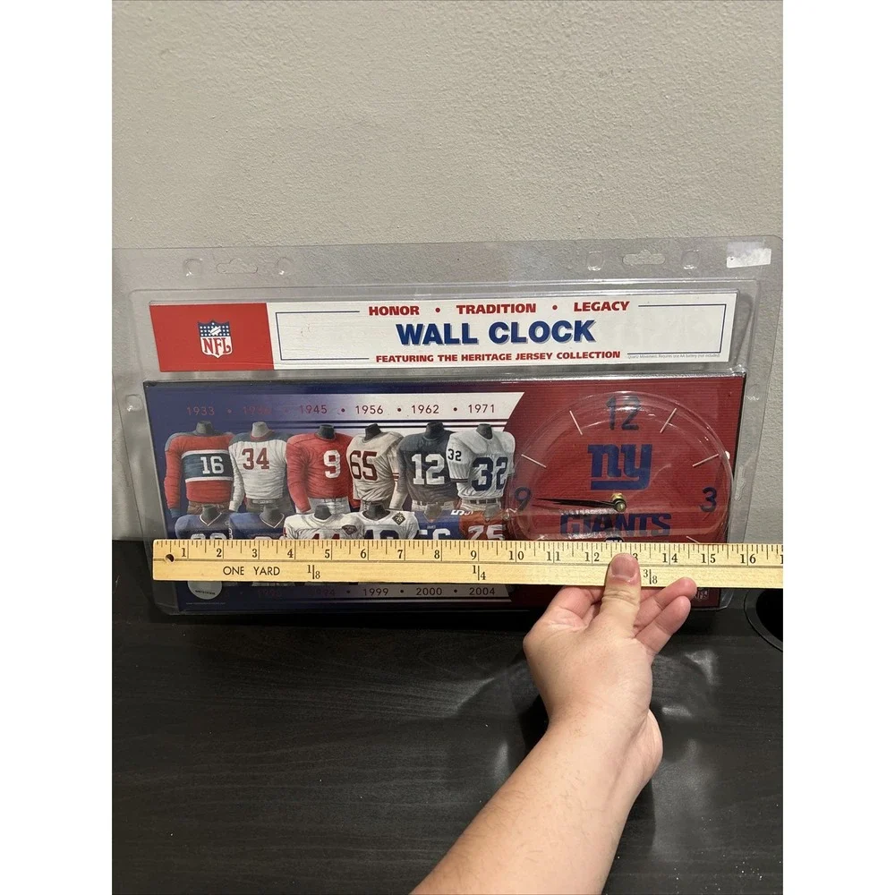 Vintage New York Giants Wall Clock Heritage Jersey Collection NFL NEW